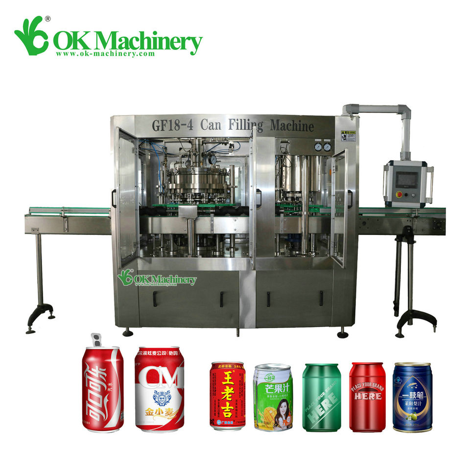 DZ053 Automatic Aluminum Tin Can Juice Soda Drink Filling Sealing Line Machine Canning Machine