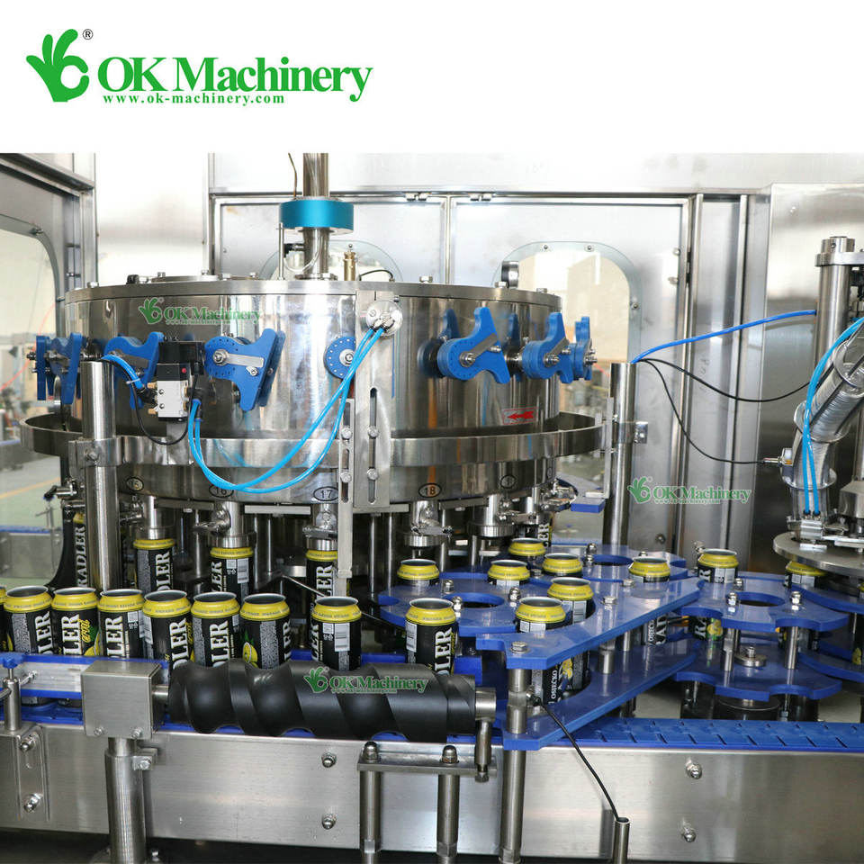 DZ053 Automatic Aluminum Tin Can Juice Soda Drink Filling Sealing Line Machine Canning Machine