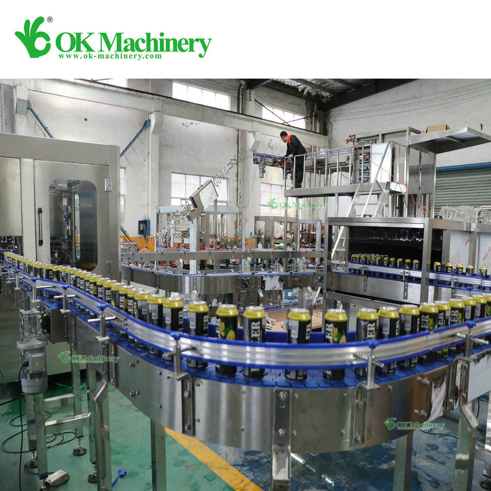 DZ053 Automatic Aluminum Tin Can Juice Soda Drink Filling Sealing Line Machine Canning Machine