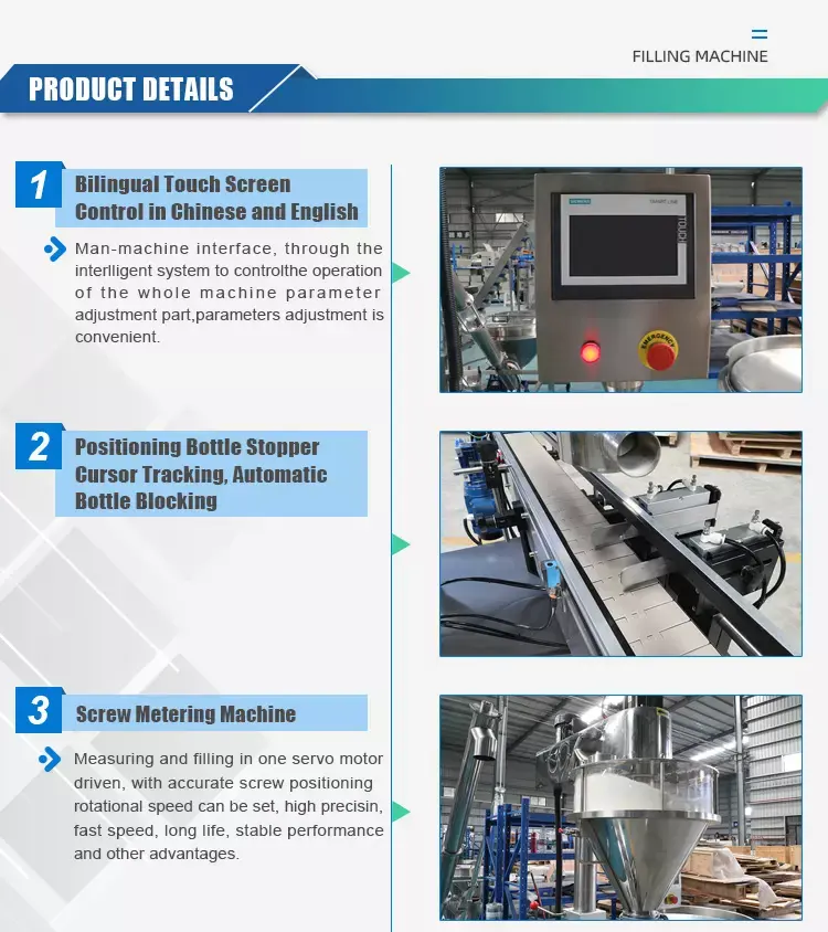 Small Automatic Bottle Can Jam Jar Oil Juice Sauce Paste Liquid Powder Packing Filling and Capping Machine for Spices Honey Milk