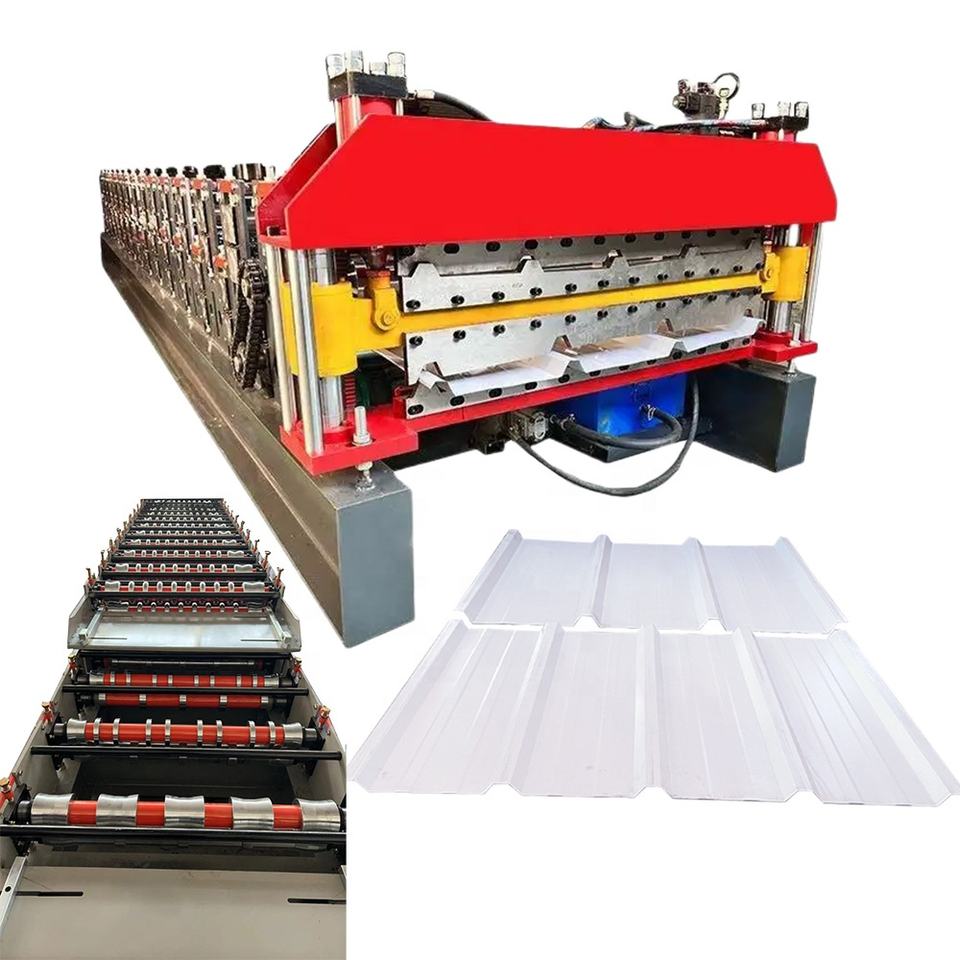 High Speed Zinc Metal Corrugated Roofing Sheet Roll Forming Machine Iron Roofing Roll Forming Machine Tile Making Machinery
