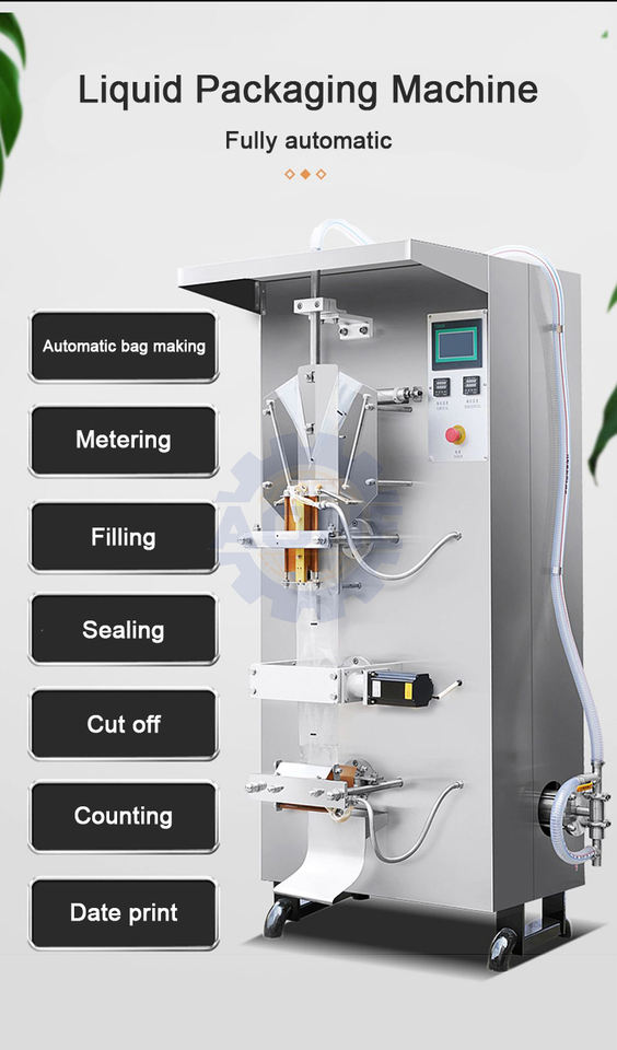 Automatic Vertical Milk Water Pouch Packing Machine Bag Vinegar Pure Water Sachet Filling and Sealing Machine