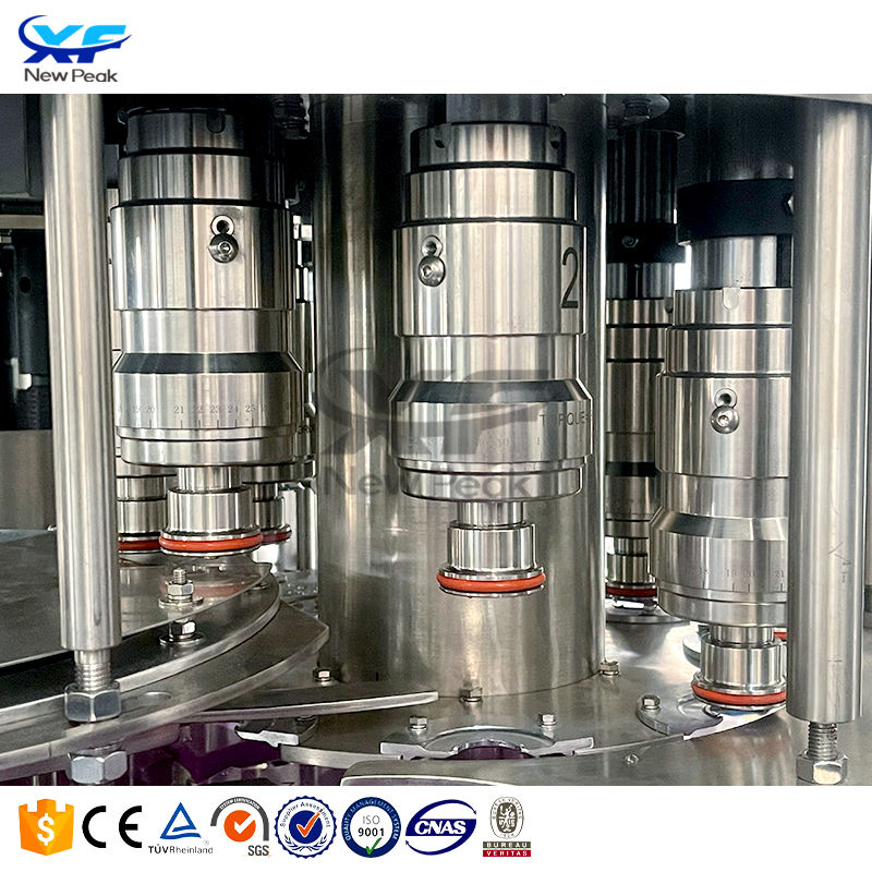 3 in 1 Small Mineral Water Bottling Machine Automatic NewPeak CGF8-8-4 500ml Bottle Filling Machine