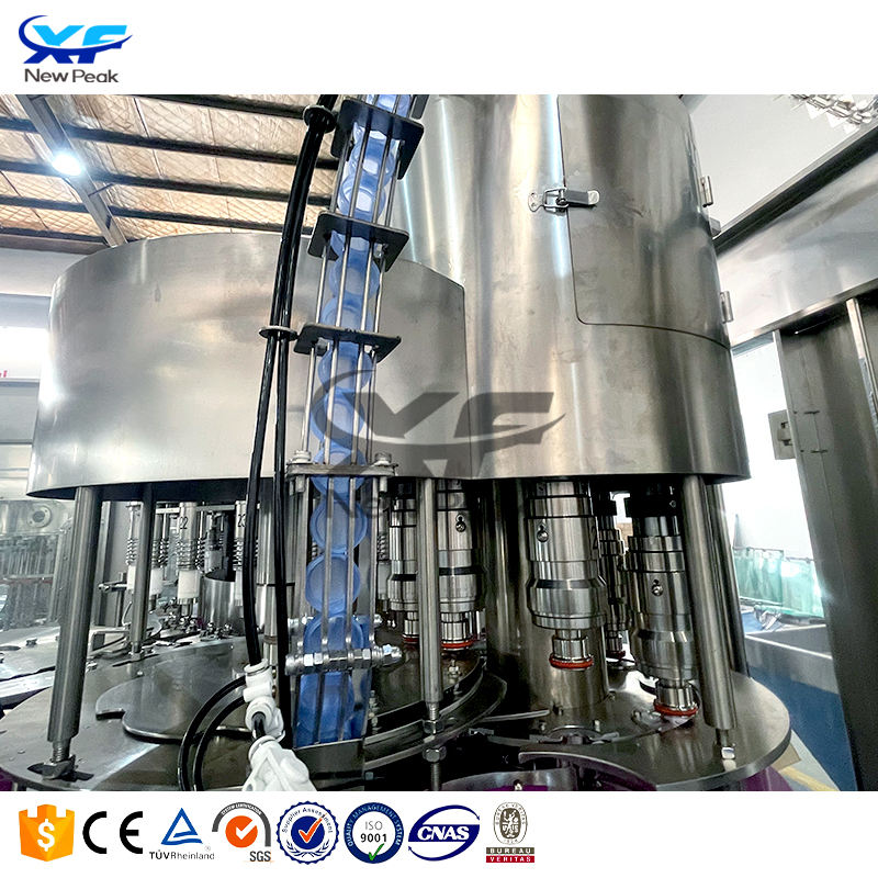 3 in 1 Small Mineral Water Bottling Machine Automatic NewPeak CGF8-8-4 500ml Bottle Filling Machine