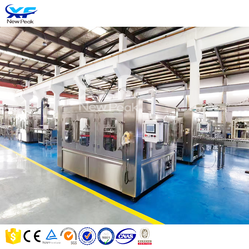 3 in 1 Small Mineral Water Bottling Machine Automatic NewPeak CGF8-8-4 500ml Bottle Filling Machine