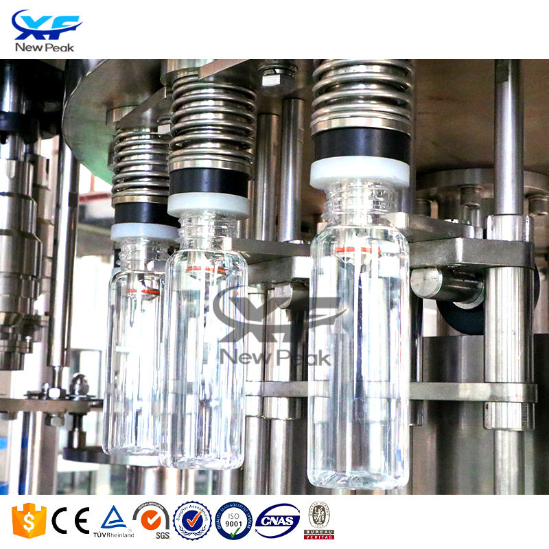 3 in 1 Small Mineral Water Bottling Machine Automatic NewPeak CGF8-8-4 500ml Bottle Filling Machine