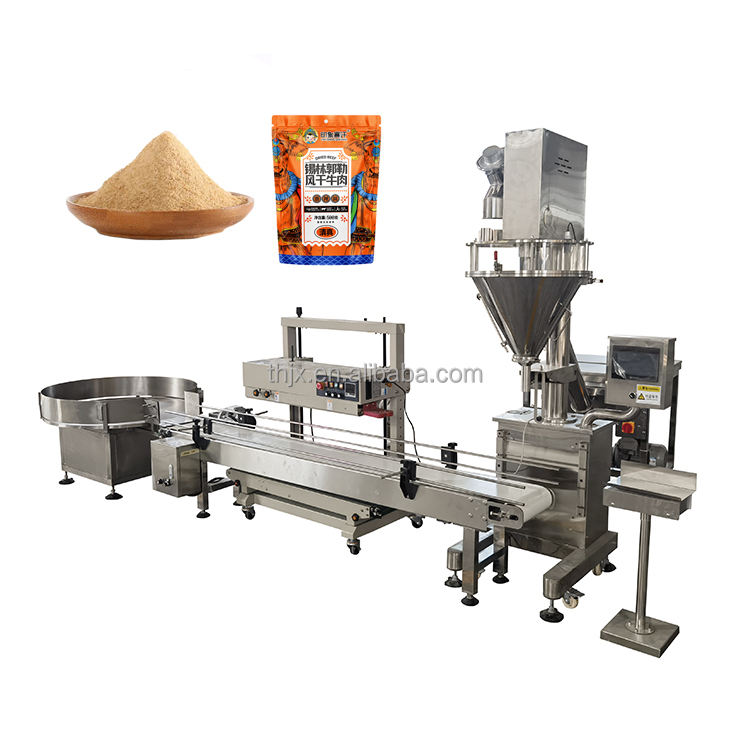 Bags and Cans 100g 500g 1000g 2000g Screw Auger Filler Dosing Dry Fine Spice Coffee Flour Powder Packing Filling Sealing Machine