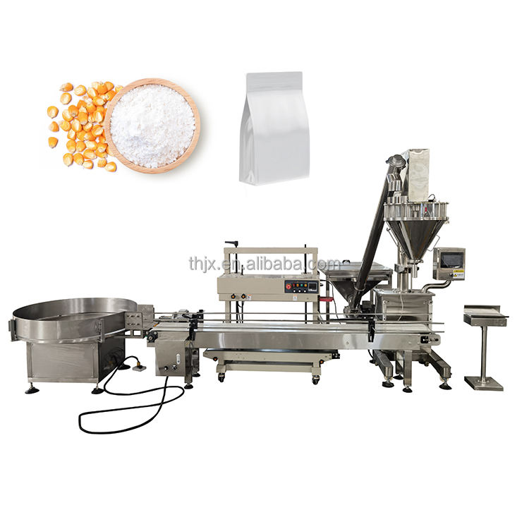 Bags and Cans 100g 500g 1000g 2000g Screw Auger Filler Dosing Dry Fine Spice Coffee Flour Powder Packing Filling Sealing Machine
