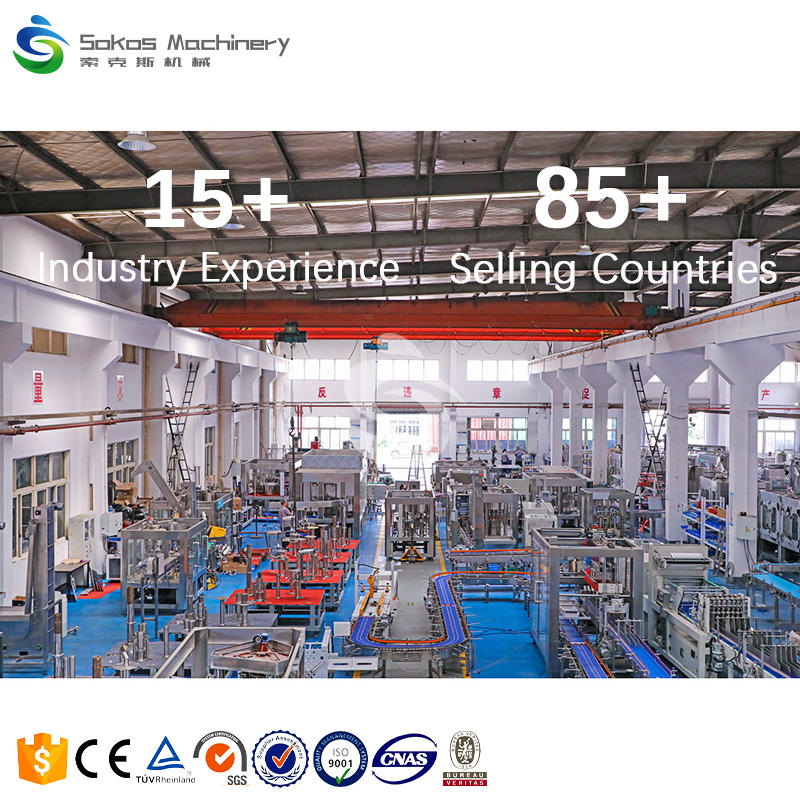 Full Automatic Pet Bottle Carbonated Beverage Bottling Plant Soft Drink Soda Filling Capping Machine