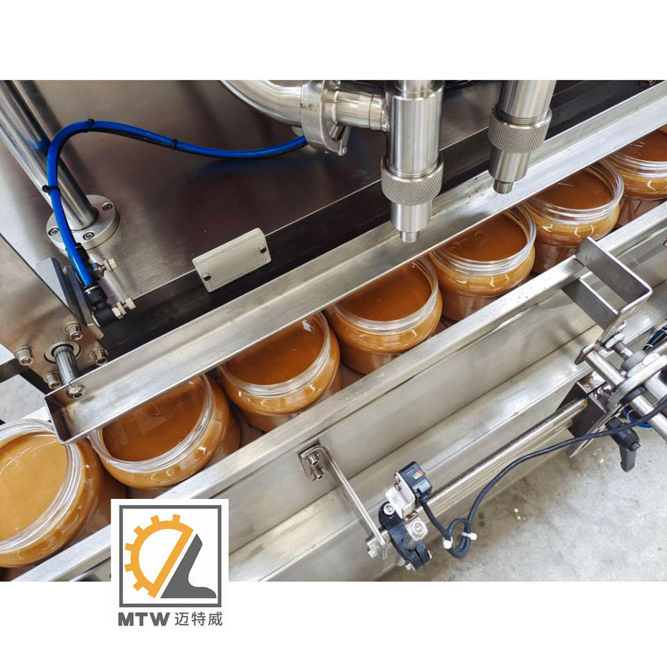 MTW Automatic One Head Sticky Paste Peanut Butter with Granular Rotor Pump Filling Machine