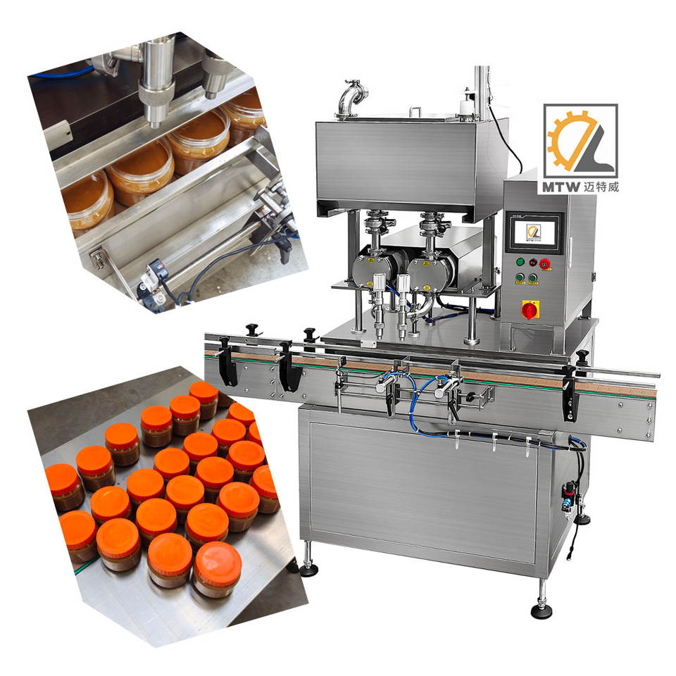 MTW Automatic One Head Sticky Paste Peanut Butter with Granular Rotor Pump Filling Machine