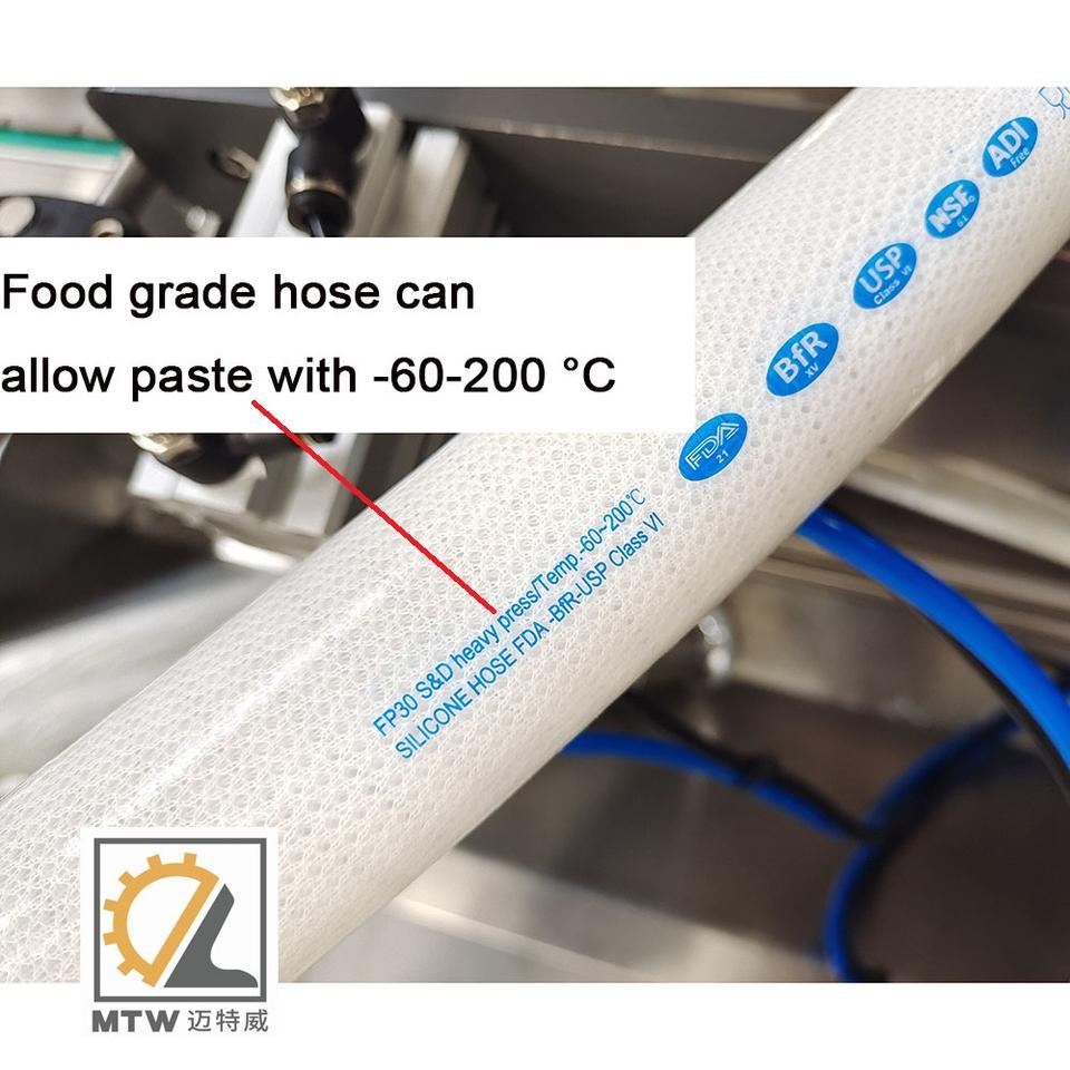 MTW Automatic One Head Sticky Paste Peanut Butter with Granular Rotor Pump Filling Machine