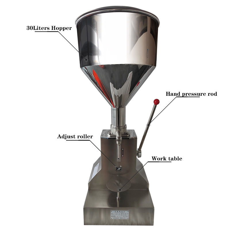 AOC A03 A50 5-50ml 10-100ml 20-350ML Stainless Liquid Bottle Manual Jar Filling Machine for Cream Shampoo Cosmetic