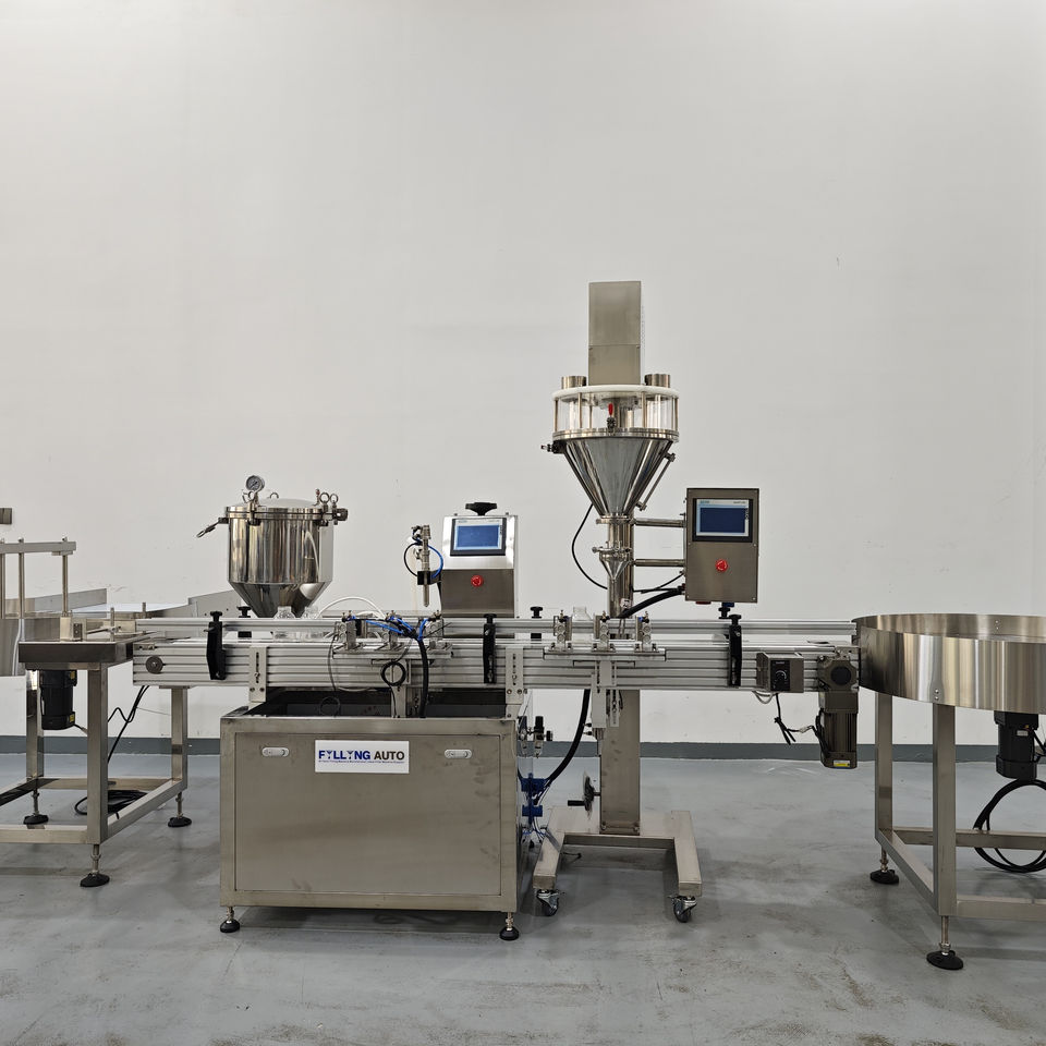 CE Certified Full Automatic Powder Bottling Machine Customized Filling Sealing Capping with PLC Core Components