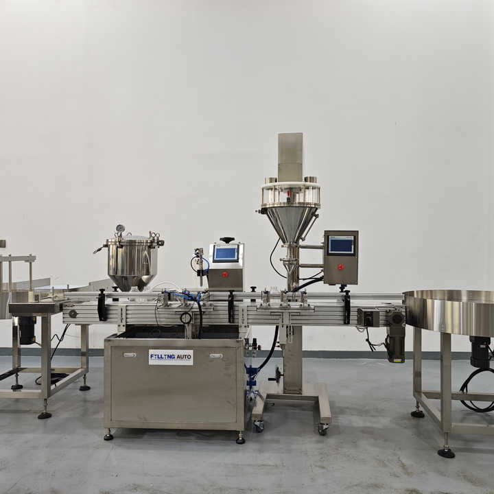 CE Certified Full Automatic Powder Bottling Machine Customized Filling Sealing Capping with PLC Core Components