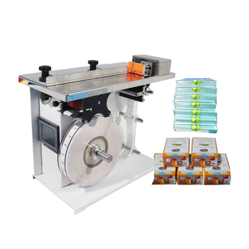 Orshang Easy Operation Semi-Automatic Box Sealing Labeling Machine Carton Small Top and Bottom Corner Labeling Machine