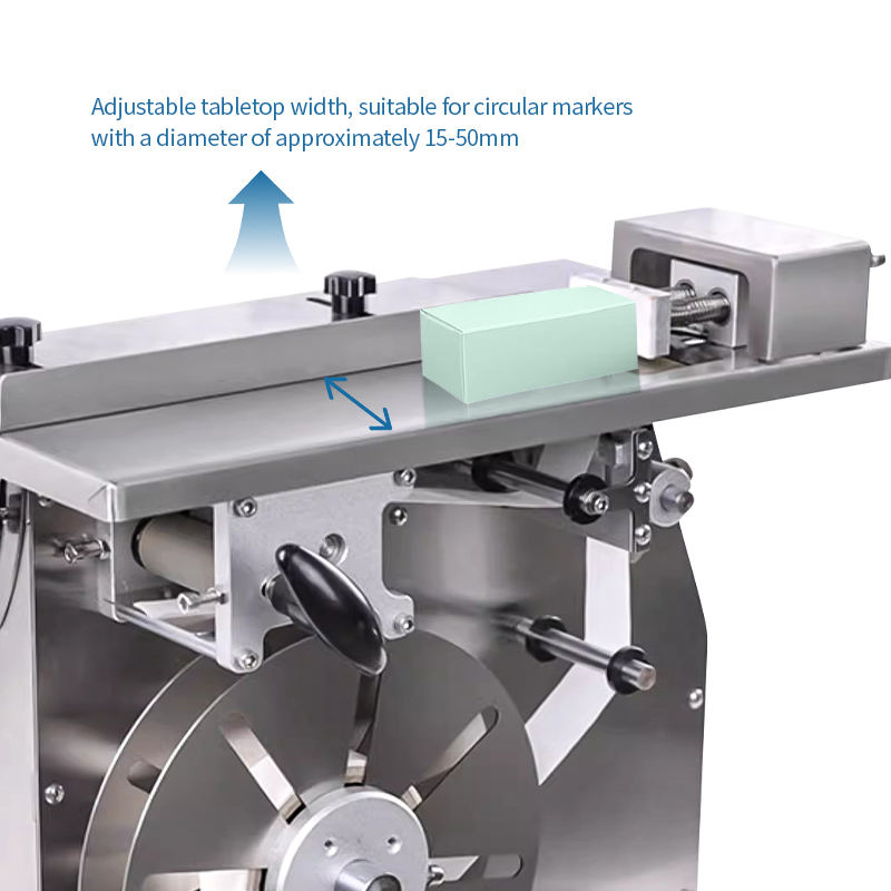 DMX Desktop Corner Labeling Machine Semi Automatic Box Carton Corner Sticker Label Applicator Corner Sealing Labeling Machine