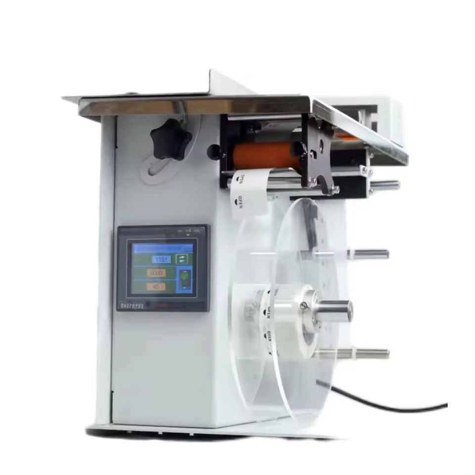 Corner Labeling Machine Desktop Semi Automatic Box Carton Corner Sticker Label Applicator Corner Sealing Labeling Machine