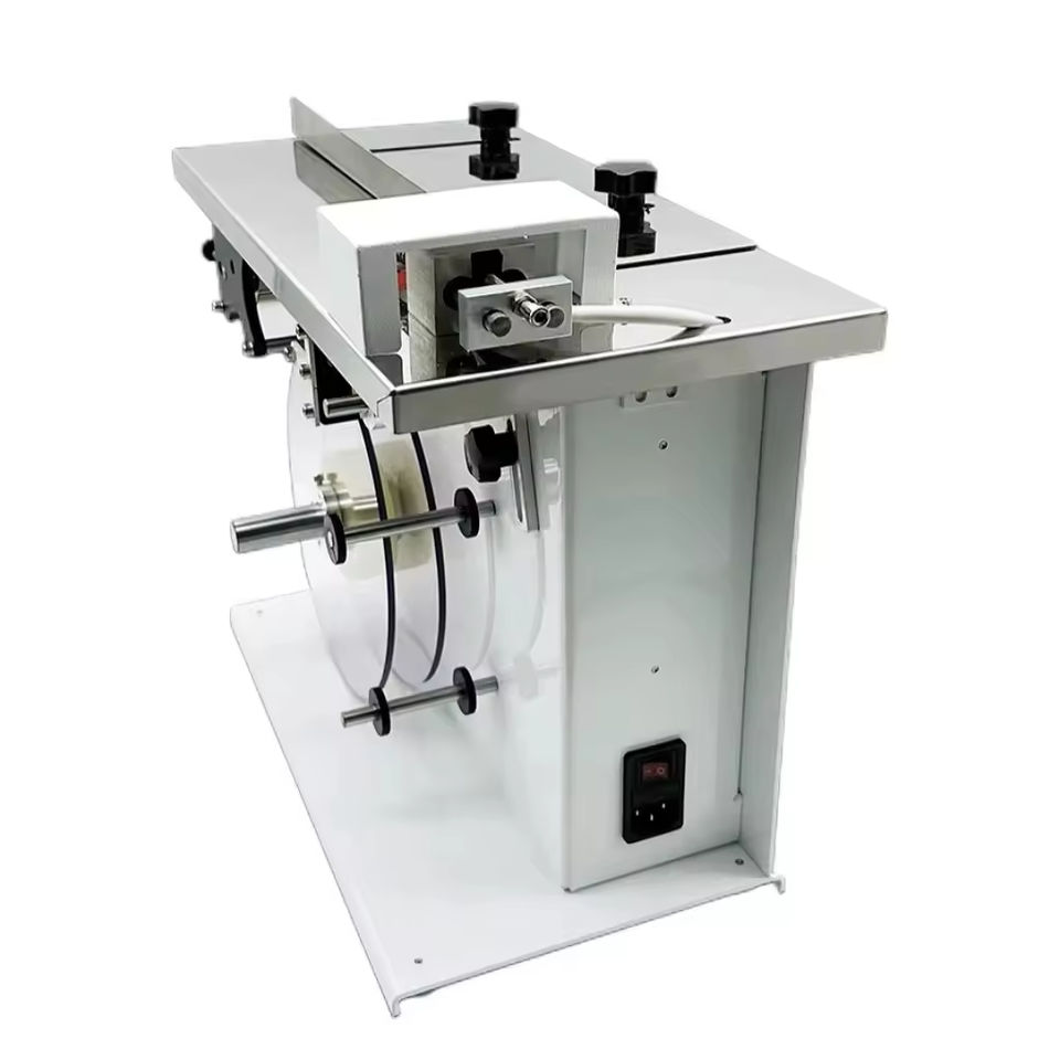 Corner Labeling Machine Desktop Semi Automatic Box Carton Corner Sticker Label Applicator Corner Sealing Labeling Machine