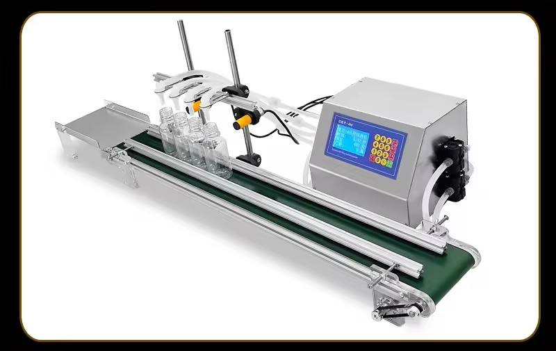 4 Nozzles Peristaltic Pump Liquid Bottles Water Filler Essential Oil Perfume Filling Machine