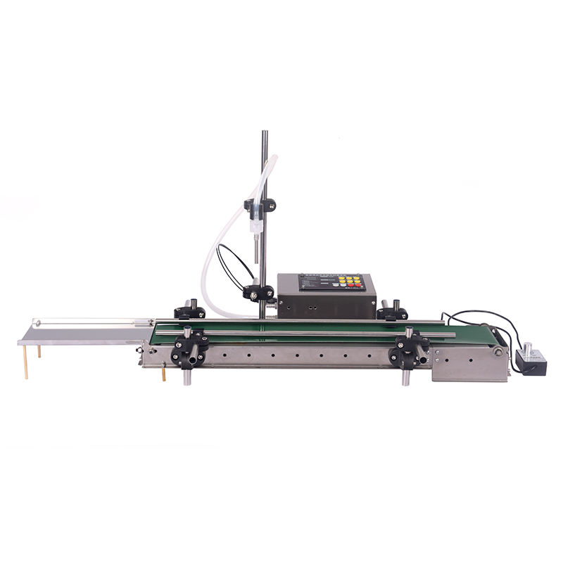 Semi Automatic Conveyor Belt Digital Water Beverage Juice Small Bottle Quantitative Liquid Filling Machine