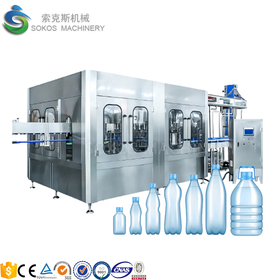 Water Plant Complete Production Line Machine for Mineral Water Glass Bottle Mineral Water Filling Machine