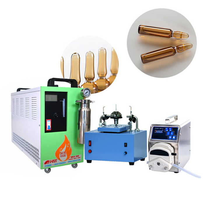 1-25ml Cosmetic Ampoule Sealer Manufacturers Water Fuel Oxyhydrogen Flame Ampoule Filling Sealing Machine
