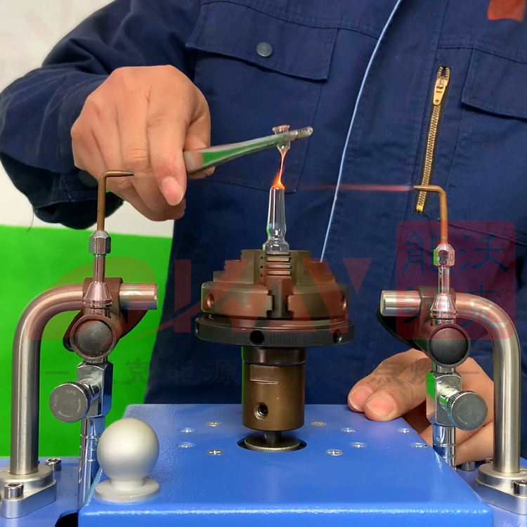 1-25ml Cosmetic Ampoule Sealer Manufacturers Water Fuel Oxyhydrogen Flame Ampoule Filling Sealing Machine