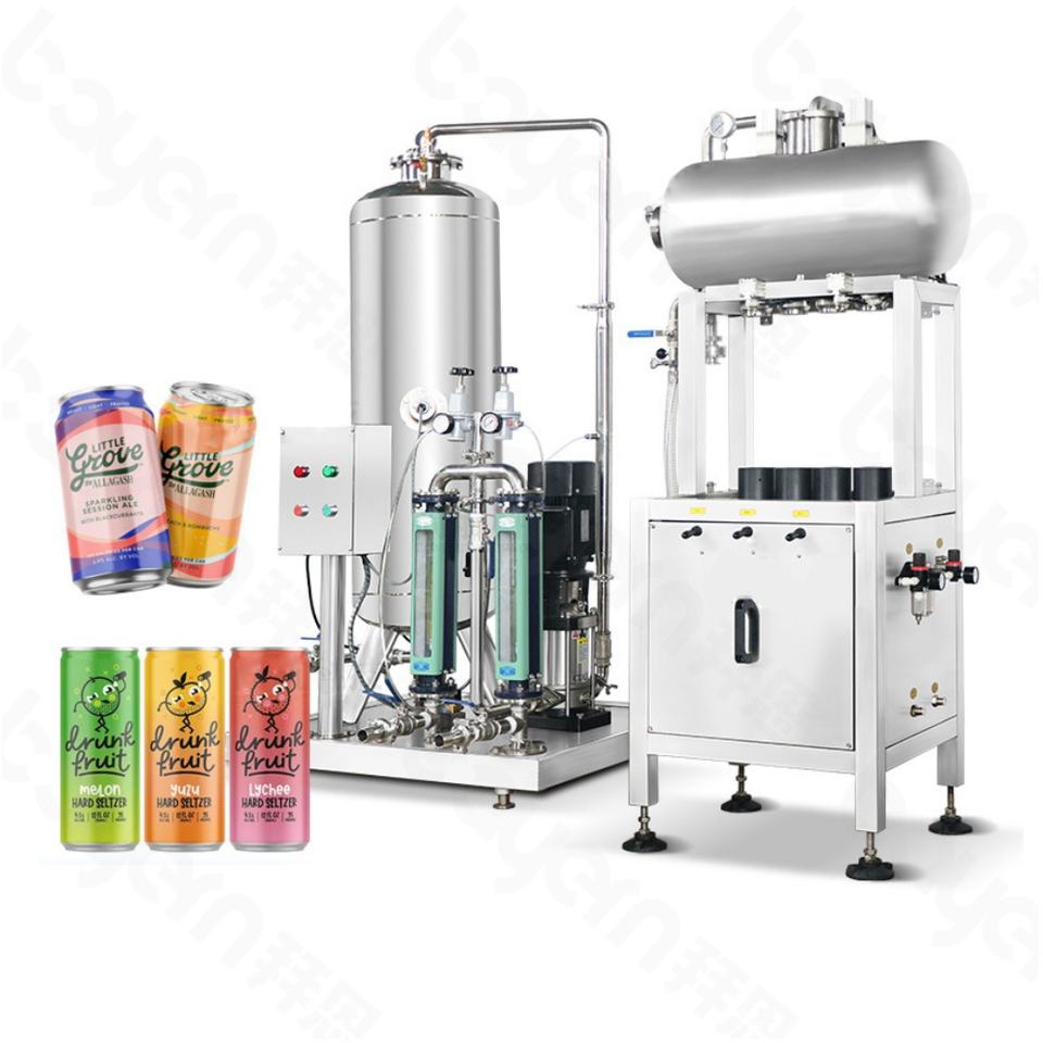 Carbonated Soft Drink Making Machine Soda Sparkling Water Beverage Filling Metal Pull Ring Can Mixed Liquid Filling Machine