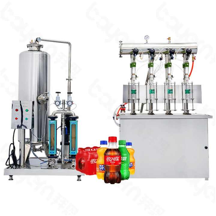 Carbonated Soft Drink Making Machine Soda Sparkling Water Beverage Filling Metal Pull Ring Can Mixed Liquid Filling Machine