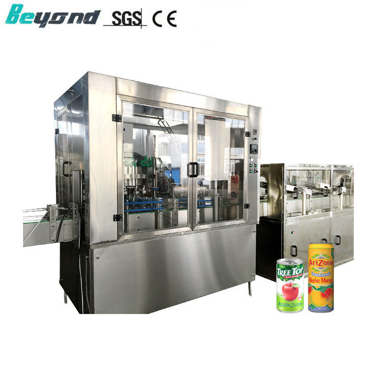 Carbonated Beverage Can Filling Sealing Machine, Complete Production Line
