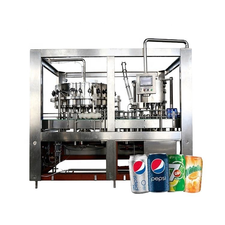 Carbonated Beverage Can Filling Sealing Machine, Complete Production Line