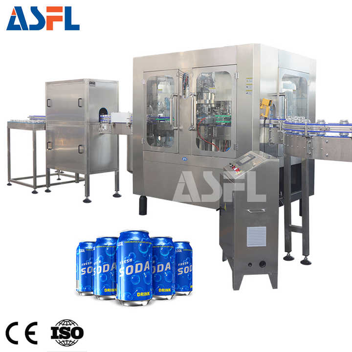 Full Automatic 330ML Craft Beer Aluminum Can Filling Machine Canning Line Jar Tinplate Can Filling Sealing Machine