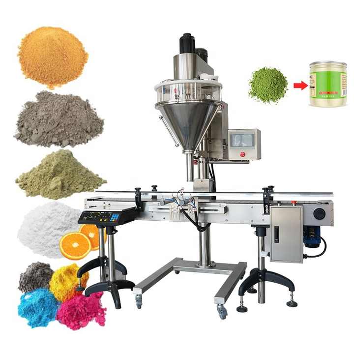 Automatic Bottle Sensoning Coffee Flour Chilli Detergent Milk Powder Filler Auger Screw Granule Powder Filling Machine