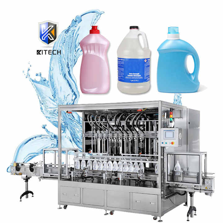 Automatic 1L 5L Laundry Liquid Detergent Bottle Filling Capping Machine Dish Soap Cleaner Gel Filling Machine