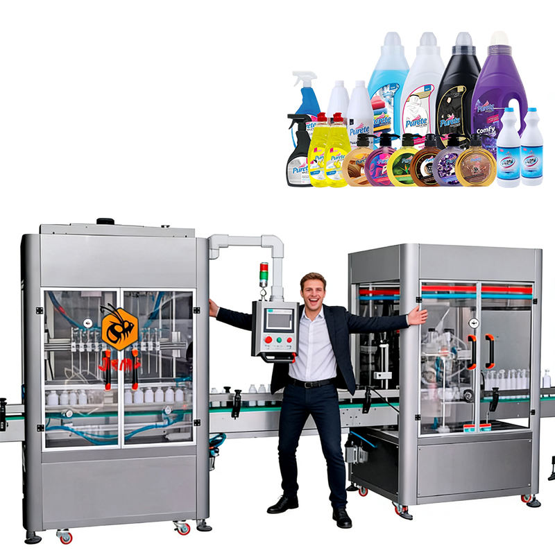 Automatic 1L 5L Bottle Daily Chemical Liquid Filling Packing Machine Liquid Soap Detergent Laundry Liquid Bottle Filling Machine