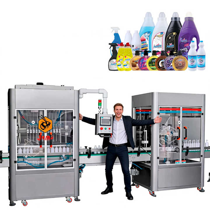 Automatic 1L 5L Bottle Daily Chemical Liquid Filling Packing Machine Liquid Soap Detergent Laundry Liquid Bottle Filling Machine