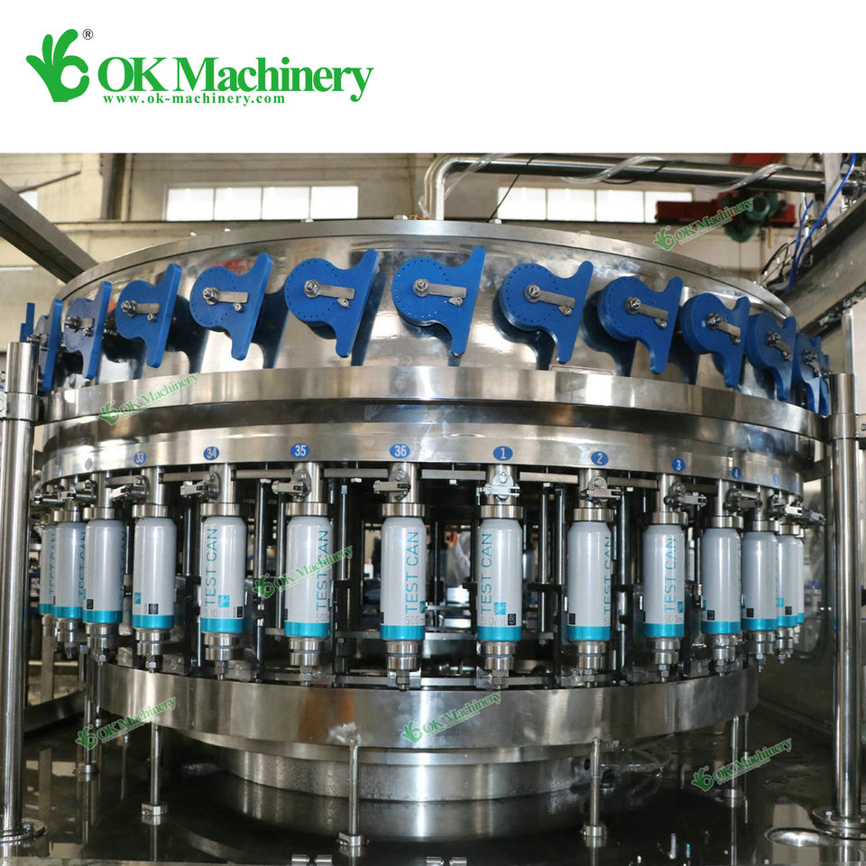 DZ016 Automatic Aluminum Can Soda Carbonated Drink Canning Machine Manufacturer Beer Can Filling Machine