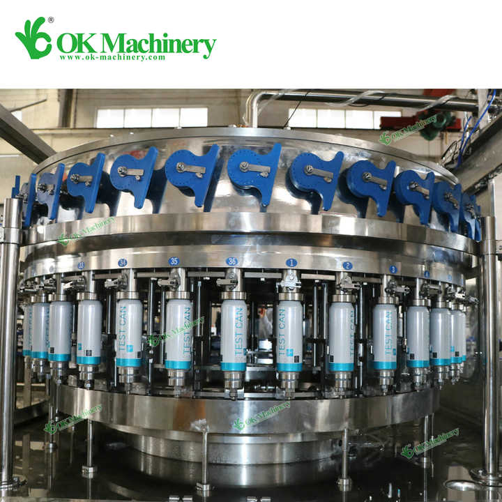 DZ016 Automatic Aluminum Can Soda Carbonated Drink Canning Machine Manufacturer Beer Can Filling Machine