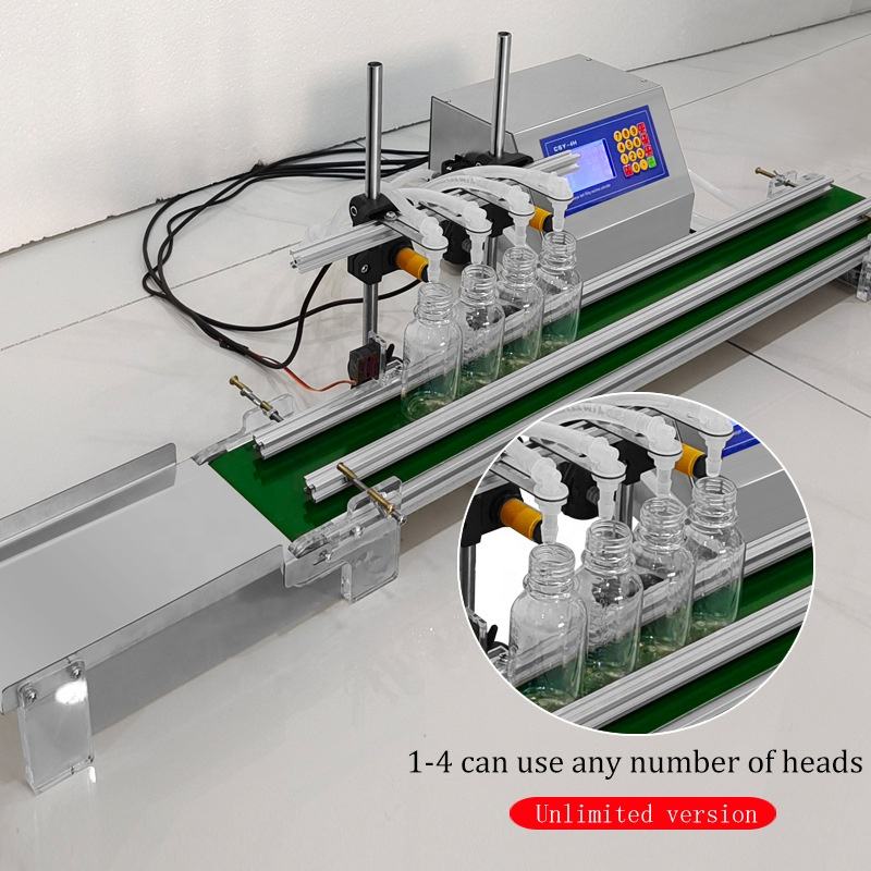 Multi-head Automatic Small Liquid&bottle Filling Machine Energy Saving Conveyor Belt Filling Machine Juice Machine 1 Person