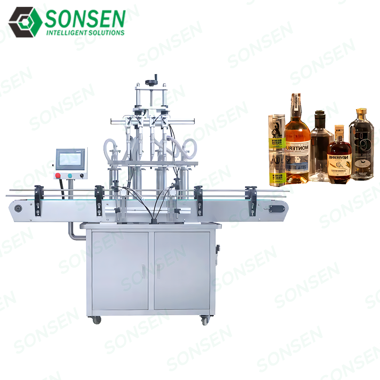 Automatic Six-head Filling Machine Liquid Water Beverage Production Line Industrial Machinery Small Business Packaging Machine