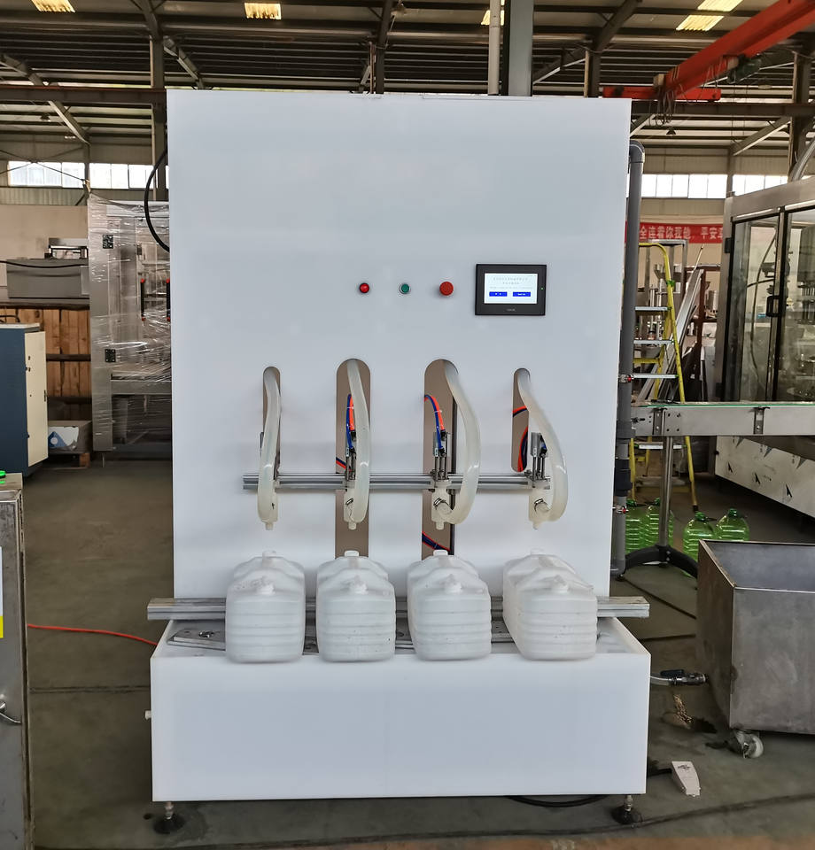 Semi Automatic Small Liquid Detergent Chemical Filling Machine for Plastic Bottle 1000ml