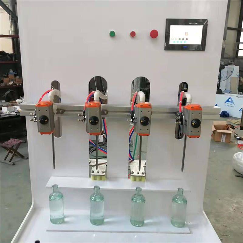 Semi Automatic Small Liquid Detergent Chemical Filling Machine for Plastic Bottle 1000ml