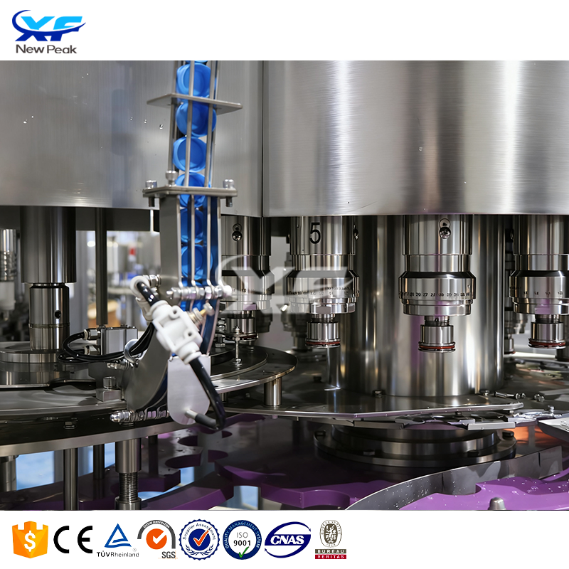 Product Fully Automatic 3-in-1 330ml 500ml 650ml 750ml Pet Bottled Pure Water Filling Machine