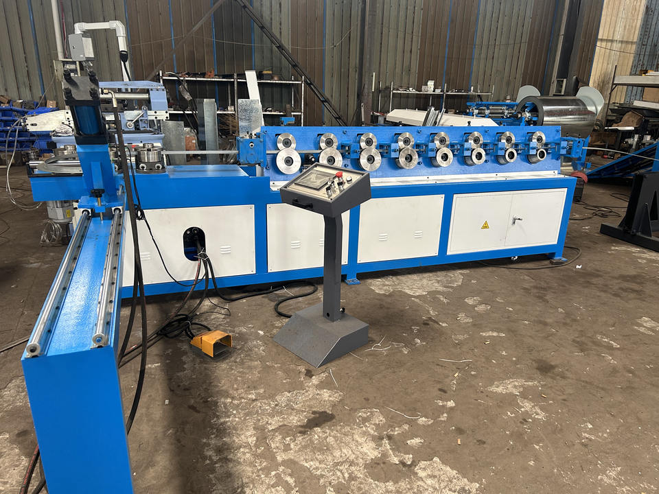 Flange Angle Iron Coil Corner Bead Roll Forming Machine Duct Making System Motor Core Component for Metal Profile Fabrication