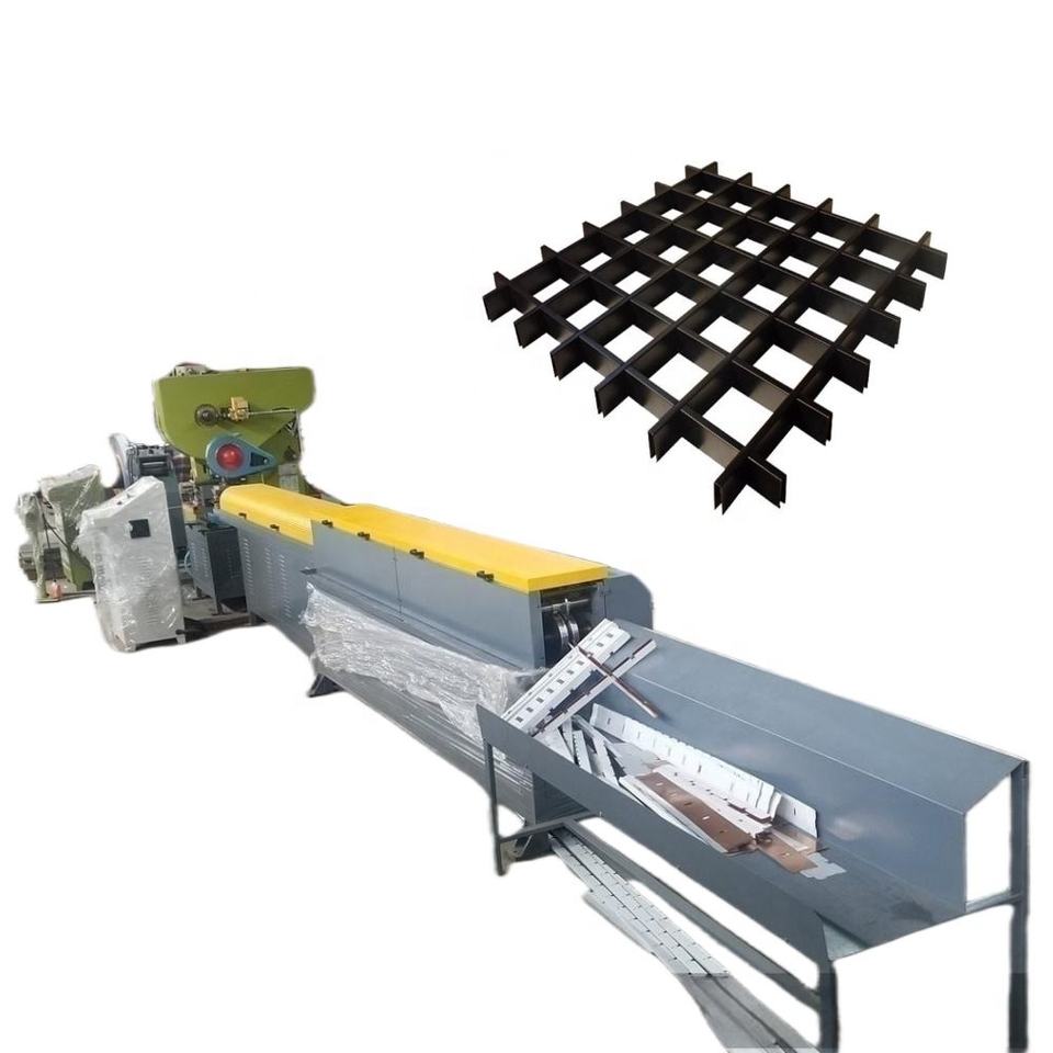 Metal Aluminum Ceiling Suspended Cellular Grid Ceilings Grilyato U Channel Roll Forming Machine