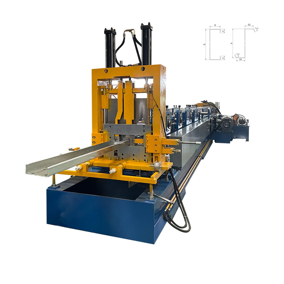High Speed Full Automatic C/Z Steel Frame Changeable CZ Purlin Roll C and Z Purline Fast-Changing Forming Making Machines