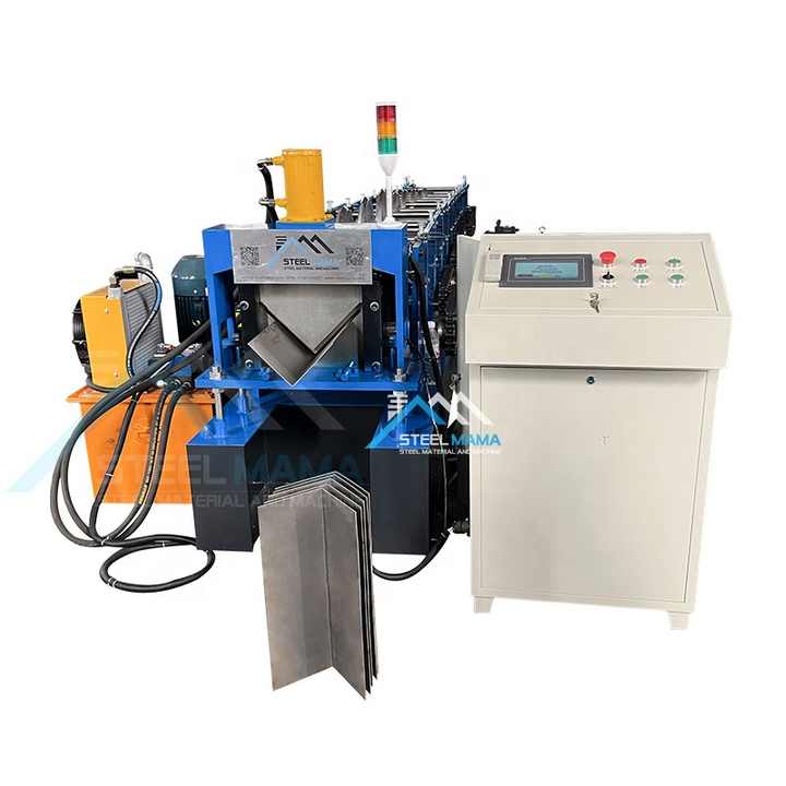 Steel L Angle Iron Roll Forming Making Machine Latest Metal Angle Iron Making Machine