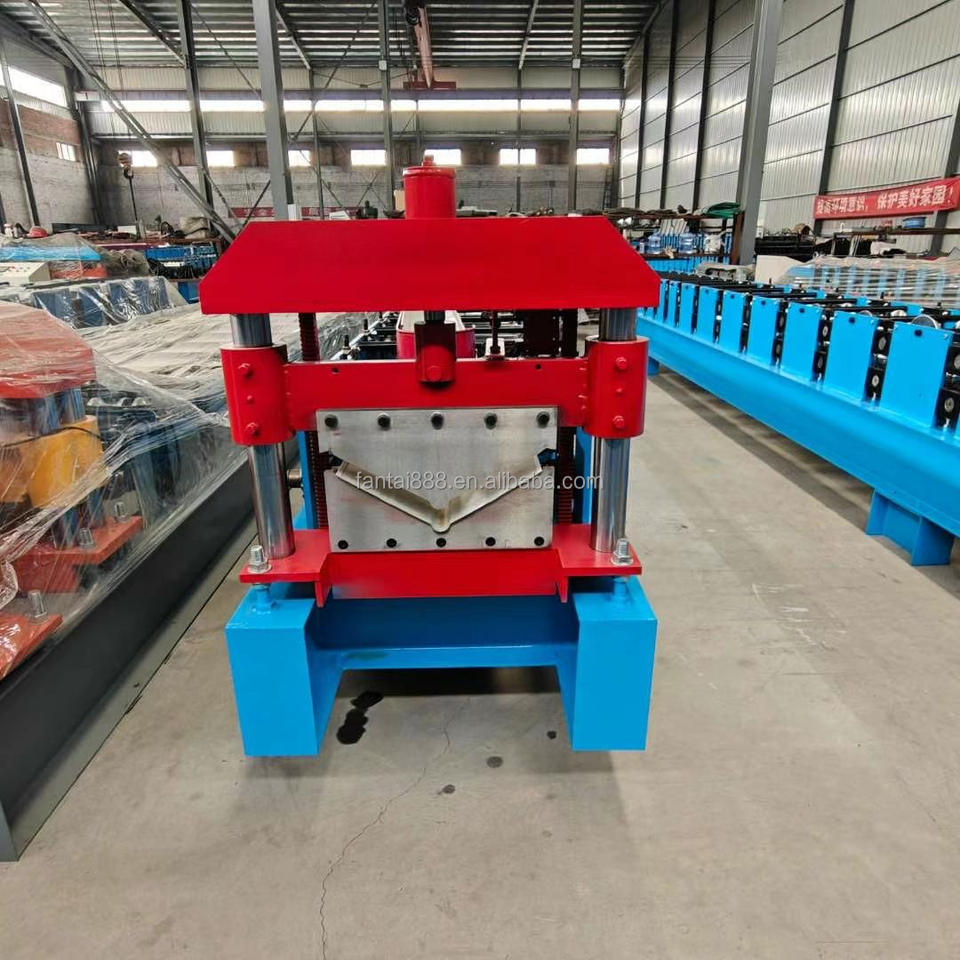 Automatic 315 Metal Roof Ridge Cap Roll Forming Machine Engine Motor Pump for Efficient Tile Construction