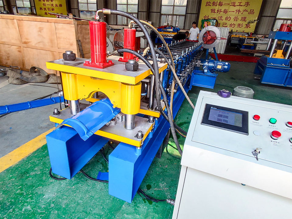 Condition Steel Metal Roof Tile Ridge Cap Machine Color Coated Tile Roll Former